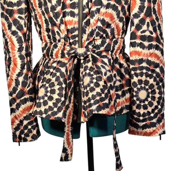 Marie Oliver Raven Quilted Peplum Puffer Jacket Size Small New With Tag - Picture 6 of 13